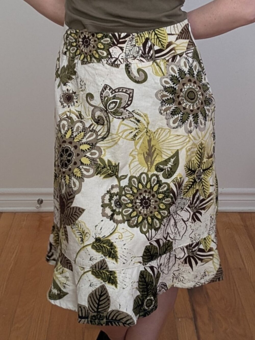 Christopher & Banks Y2K Flower Skirt